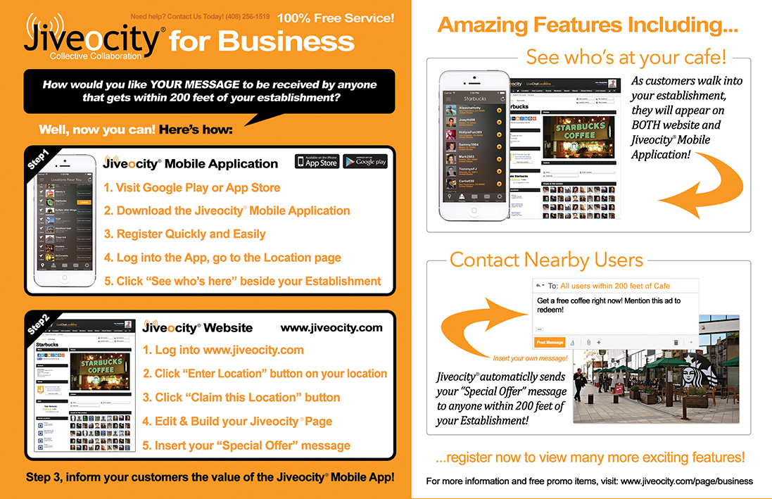 Jiveocity for Business Postcard